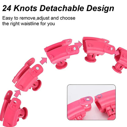 Weighted Exercise Hula Hoop for Weight Loss, Adjustable 22-Piece Design