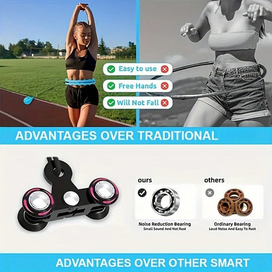 Weighted Exercise Hula Hoop for Weight Loss, Adjustable 22-Piece Design