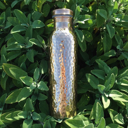 Copper Aura Luxe Hammered Copper Bottle